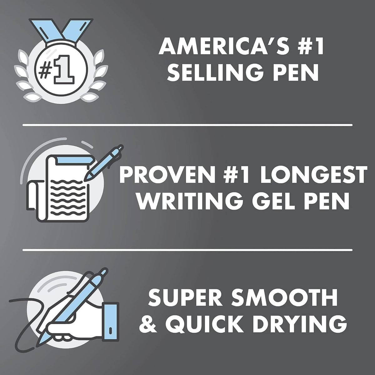 G2 Retractable Premium Gel Ink Roller Ball Pens Ultra Fine Point (.38mm) Blac...