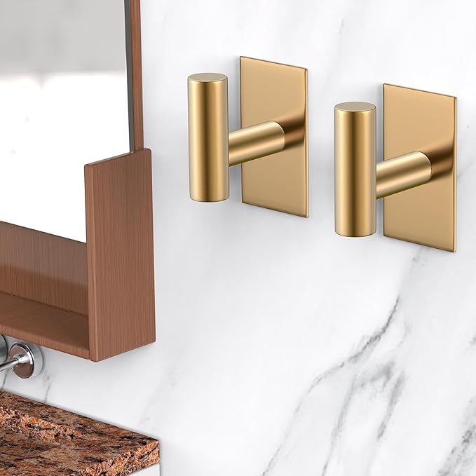 VAEHOLD Wall Towel Hooks, Heavy Duty Sticky Holder Waterproof Towel Hooks - Image 3