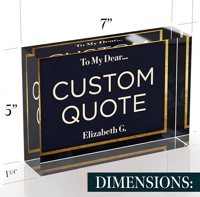 Custom Acrylic Sign Personalized, Custom Desk Name Plate, 18 Styles, - Image 8