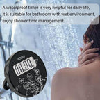 FCXJTU Digital Waterproof Shower Clock Timer, Bathroom Shower Countdown Timer - Image 7