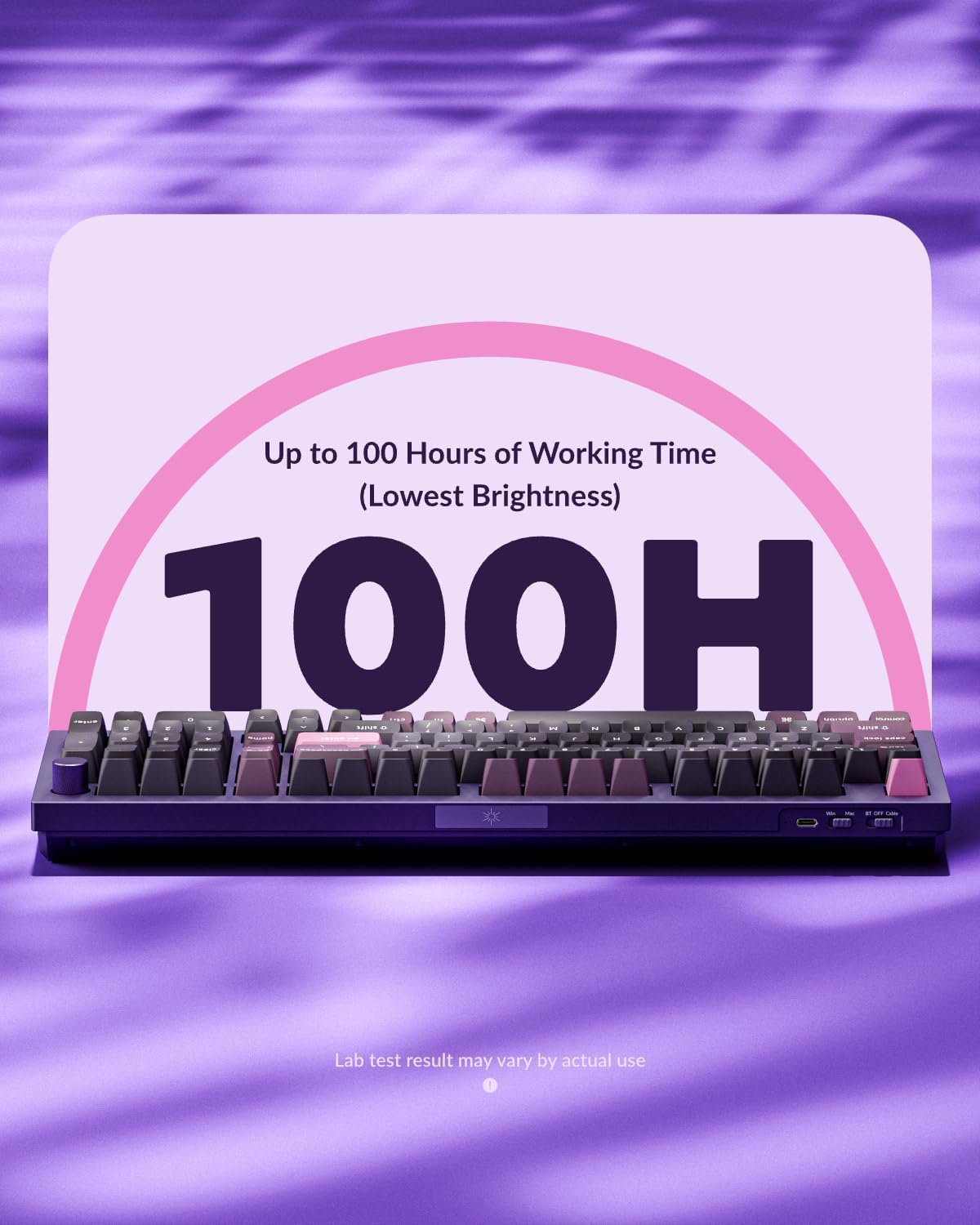 Keychron Q5 Pro 96% Wireless Mechanical Keyboard Full Aluminum - Purple