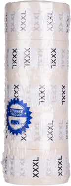 Clothing Size Stickers by Kenco - 0.875" Adhesive Apparel Circle Size Stickers - 2,500 Stickers Total (XXXL)