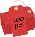 Uniclife 100 Pcs Red Blank Shipping Tags by UnicLife