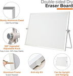 Dry Erase WhiteBoard, Aisuoker 16 x 12inch Magnetic Desktop Whiteboard - Image 5