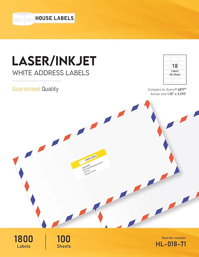 HOUSELABELS 18-up Address Labels - Image 2