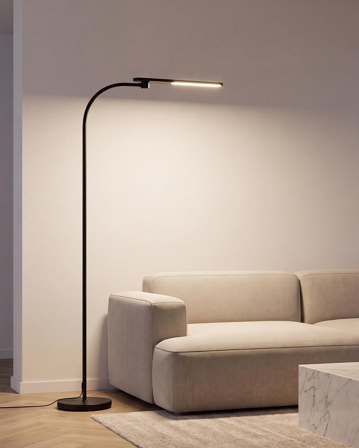 Honeywell LED Floor Lamp, CRI97 Full Spectrum, Dimmable Reading Lamp 77"