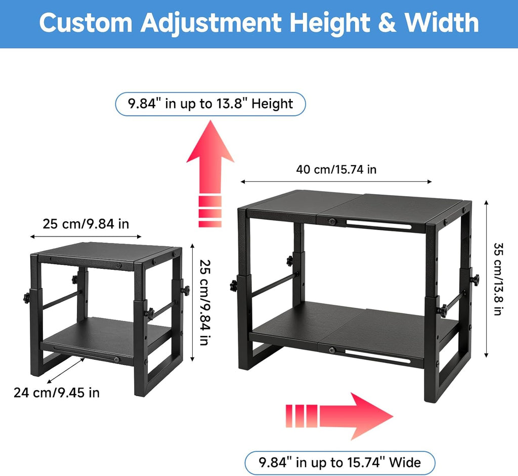 Locker Organizer Shelf, Expandable Width and Height, Locker Shelf | Heavy Duty,Metal,Stackable ,Locker Organizer Shelves Ideal for School, Office,Gym Lockers