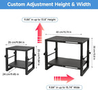 Locker Organizer Shelf, Expandable Width and Height, Locker Shelf | Heavy Duty,Metal,Stackable ,Locker Organizer Shelves Ideal for School, Office,Gym Lockers