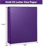 CIXILDTS 1-Inch Round Ring Binder, Standard 3 Ring Binder Fit Letter Size Paper - Image 2