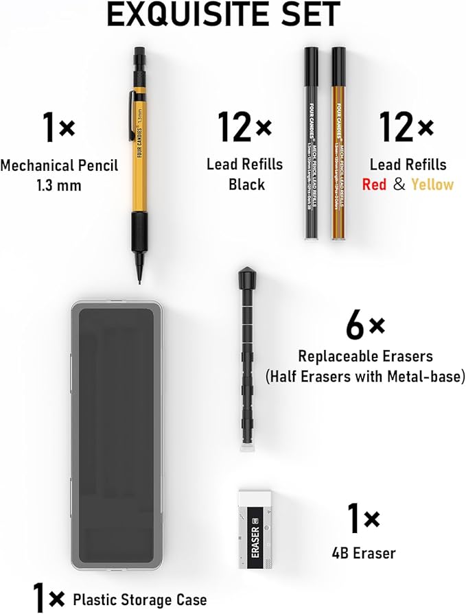 Four Candies 1.3mm Mechanical Pencil Set - Image 7