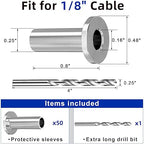 Steel DN Mate 50 Pack Stainless Steel Protector Sleeves - Image 2