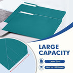 File Folder, PANDRI 120 Pack File Folder, 1/3 Cut Tab, Letter Size, Filing - Image 4