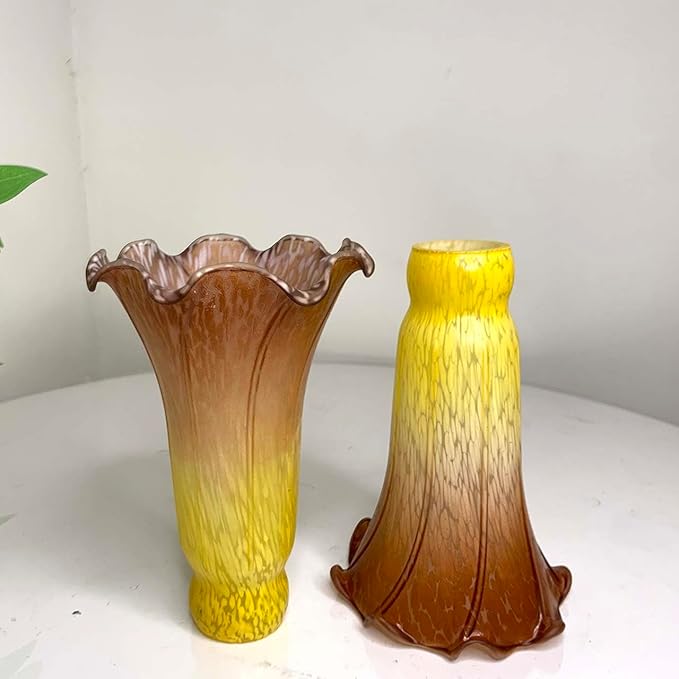 Bieye LS18 Lily Flower Blown Glass Lampshade - Image 5