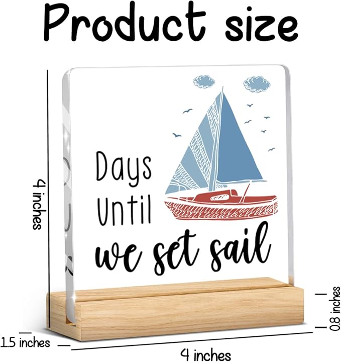 Funny Retirement Holiday Countdown Decorations, Funny Travel Vacation Countdown - Image 3
