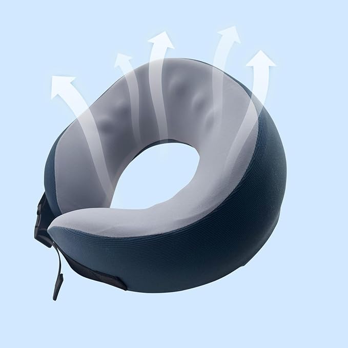 SPRFUFLY Soft Travel Pillow, 100% Memory Airplane Pillow - Image 9