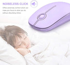 VssoPlor Wireless Mouse, 2.4G Slim Portable Computer Laptop Mouse - Image 2