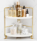 FSyueyun 2-Tier Corner Bathroom Counter Organizer, Tool-Less Installation by FSyueyun