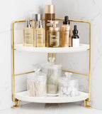 FSyueyun 2-Tier Corner Bathroom Counter Organizer, Tool-Less Installation by FSyueyun