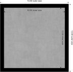 Amanti Art Black Framed Magnetic Board 13x13 X-Small Vision Board - Image 4