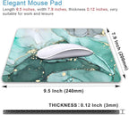 IMAYONDIA Turquoise Marble Mousepad, Computer Mouse Pad Teal, Luxury Swirl Mice - Image 2