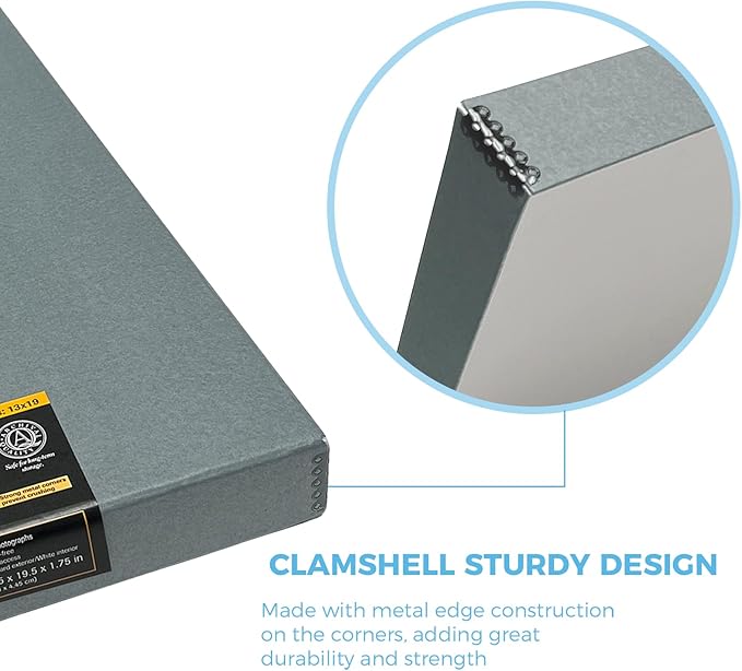 Lineco Folio Storage Box, Clamshell Design - Image 4