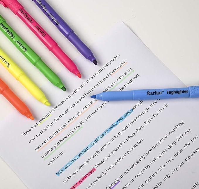 Rarlan Highlighters, Chisel Tip - Image 3
