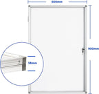 BIBOC 36x24 Inches Lockable Bulletin Boards White Board Frame Enclosed Display - Image 3