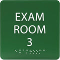 6" X6" Exam Room 3 Sign by ADACentralSigns