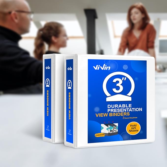 ViVin 3 Ring Binder 3 inch - Image 6