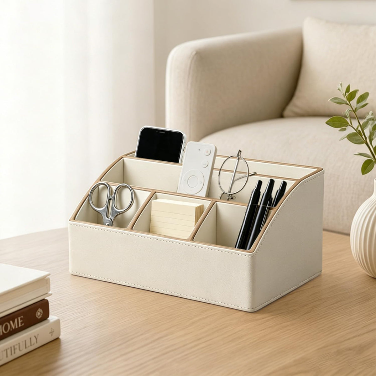 TV Remote Control Holder,Mail Organizer Countertop,Office Supplies Storage