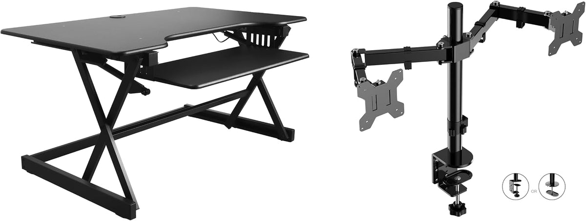 Rocelco 40" Height Adjustable Standing Desk Converter