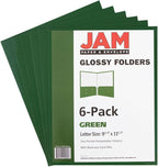 JAM PAPER Laminated Two Pocket Glossy School Folders - Image 6