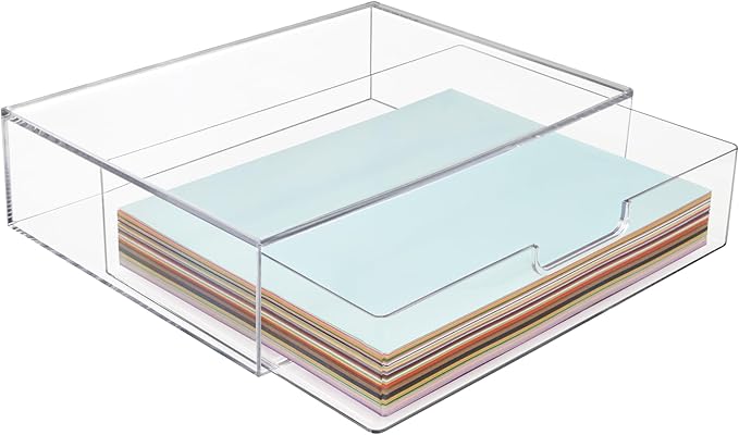 STORi STAX Plastic Stackable Organizer Drawer in Clear | 12.5-inches Wide | - Image 8