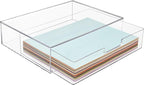 STORi STAX Plastic Stackable Organizer Drawer in Clear | 12.5-inches Wide | - Image 8