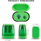 Sonuimy Pencil Sharpeners, Dual Holes Compact Colored Handheld Pencil Sharpener - Image 3