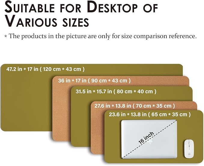 Cork Desk Mat - Dual-Sided Desk Pad - Image 5