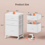 Maihail 3 Drawer Mobile File Cabinet - Image 3