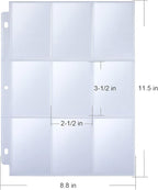 36 Pack 9 Pocket Page Protector, Holds 324 Cards, Trading Card Sleeves Page - Image 2