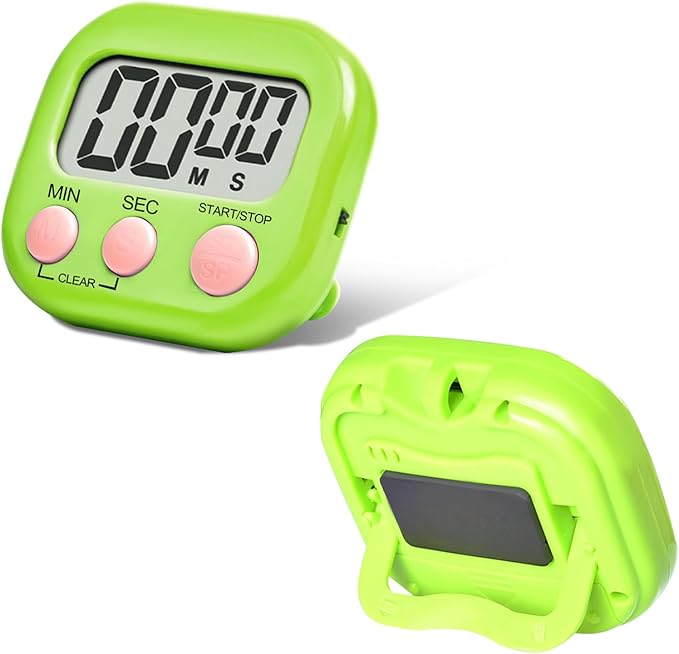 48 Pcs Digital Kitchen Timer Bulk, Small Magnetic Backing Stand Timer, Large - Image 3