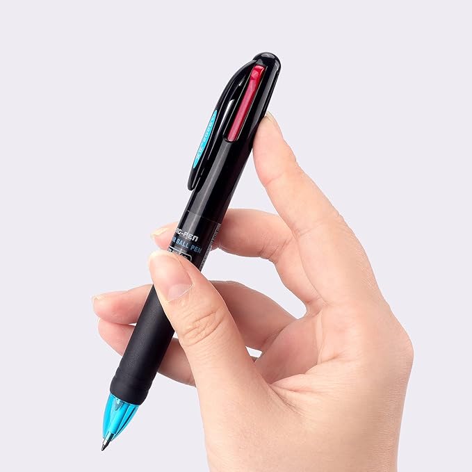 Bribobo 8 Pack Multicolor Ballpoint Pens 4-in-1 0.7mm Colored Retractable - Image 4