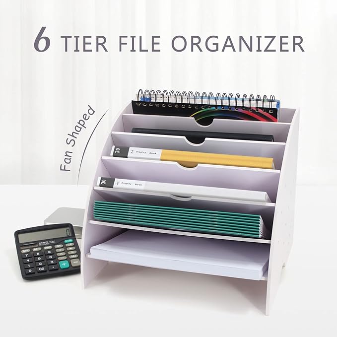 SONGWAY Fan Shaped Desk File Organizer - Image 2