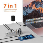 Achoro 7 Ports Powered USB HUB – 2nd Generation 10GB Super Speed External USB - Image 2