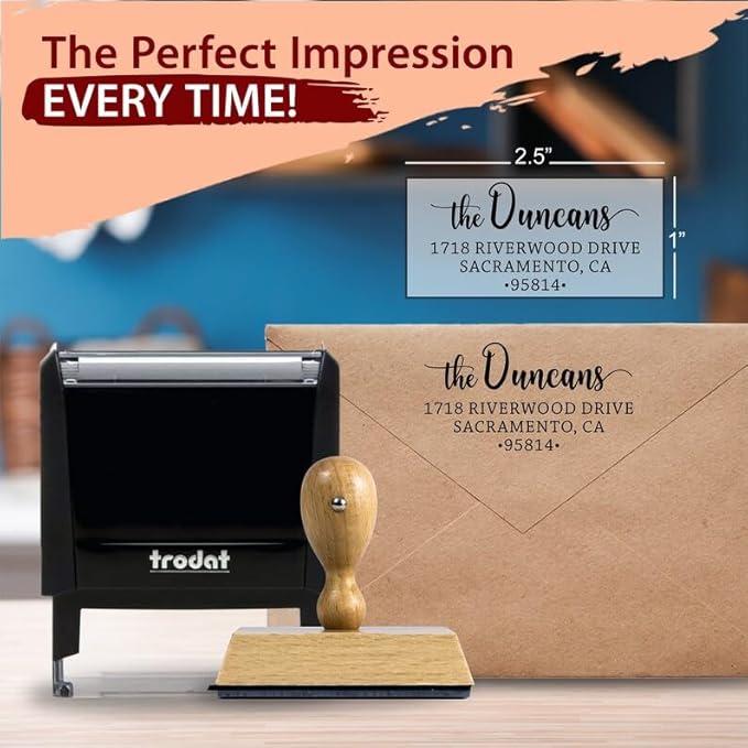 The Duncans Personalized Address Stamp | Envelope Return Address Stamps - Image 2