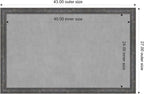 Amanti Art Grey Framed Magnetic Board 27x43 Large Vision Board - Image 3