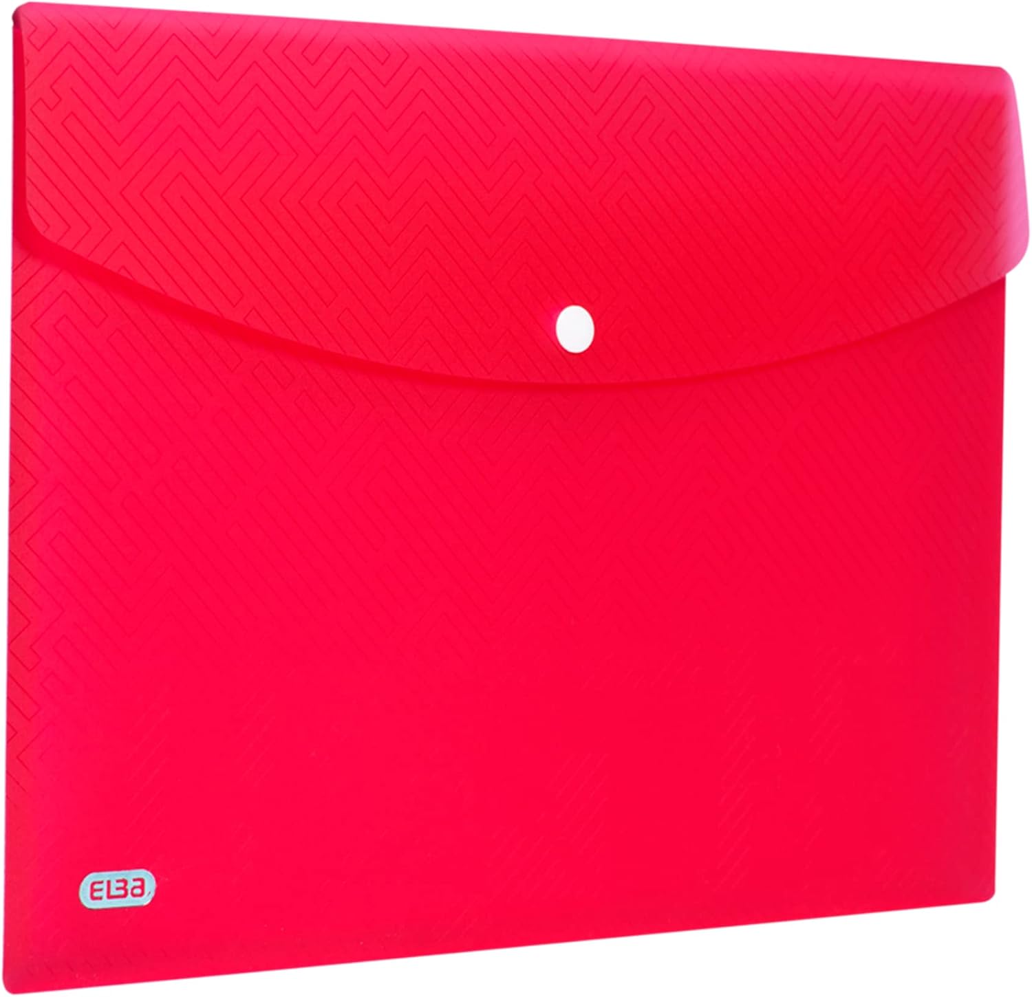 Elba Wallets, Urban A4, Rounded Corners, snap Closure, Pack of 5, Plastic, Translucent, Assorted a5 Pink