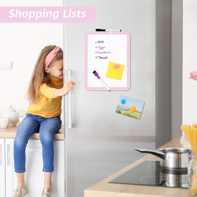 VUSIGN Small White Board Dry Erase, 8.5'' x 11'' Magnetic Dry Erase Board - Image 2