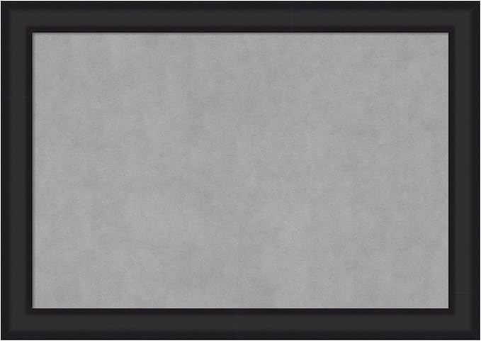 Amanti Art Black Framed Magnetic Board 29x41 Large Vision Board by AmantiArt