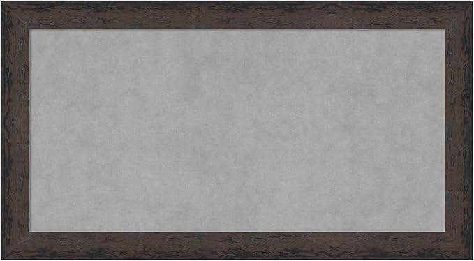 Amanti Art Black Framed Magnetic Board 15x27 Small Vision Board by AmantiArt