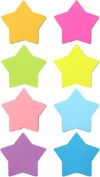 Star Shape Sticky Notes 8 Color Bright Colorful Sticky Pad 75 Sheets/Pad by SIMONA