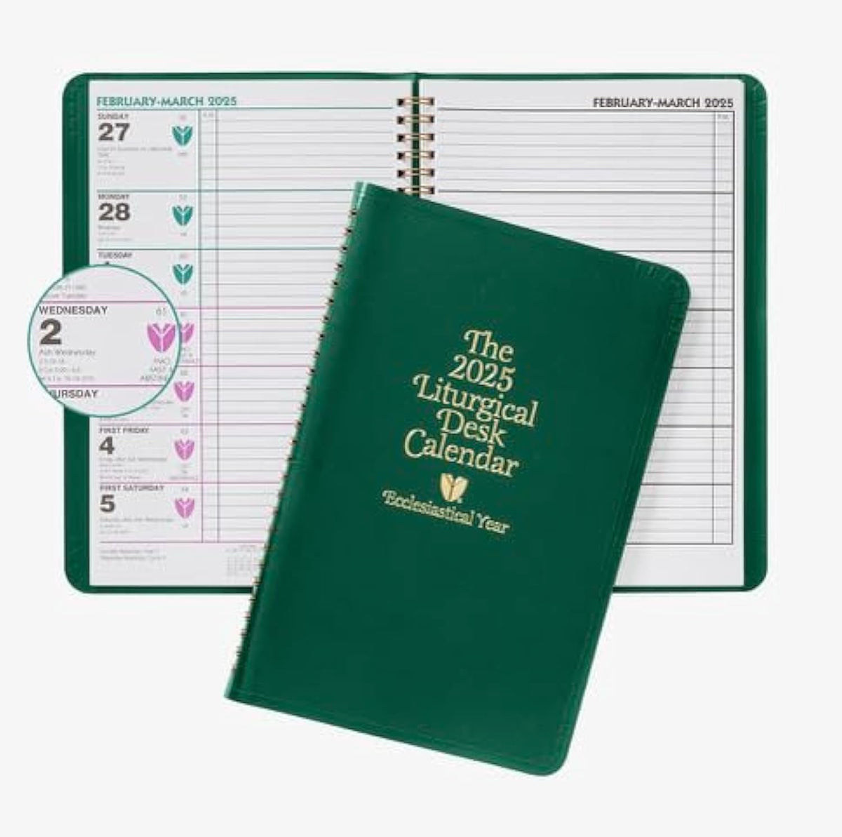 The 2027 Liturgical Desk Calendar | Ecclesiastical Year | Planner Lays Flat o...